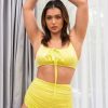 Pole Dance Wear Lunalae | Lunalae Top Izzy Yellow