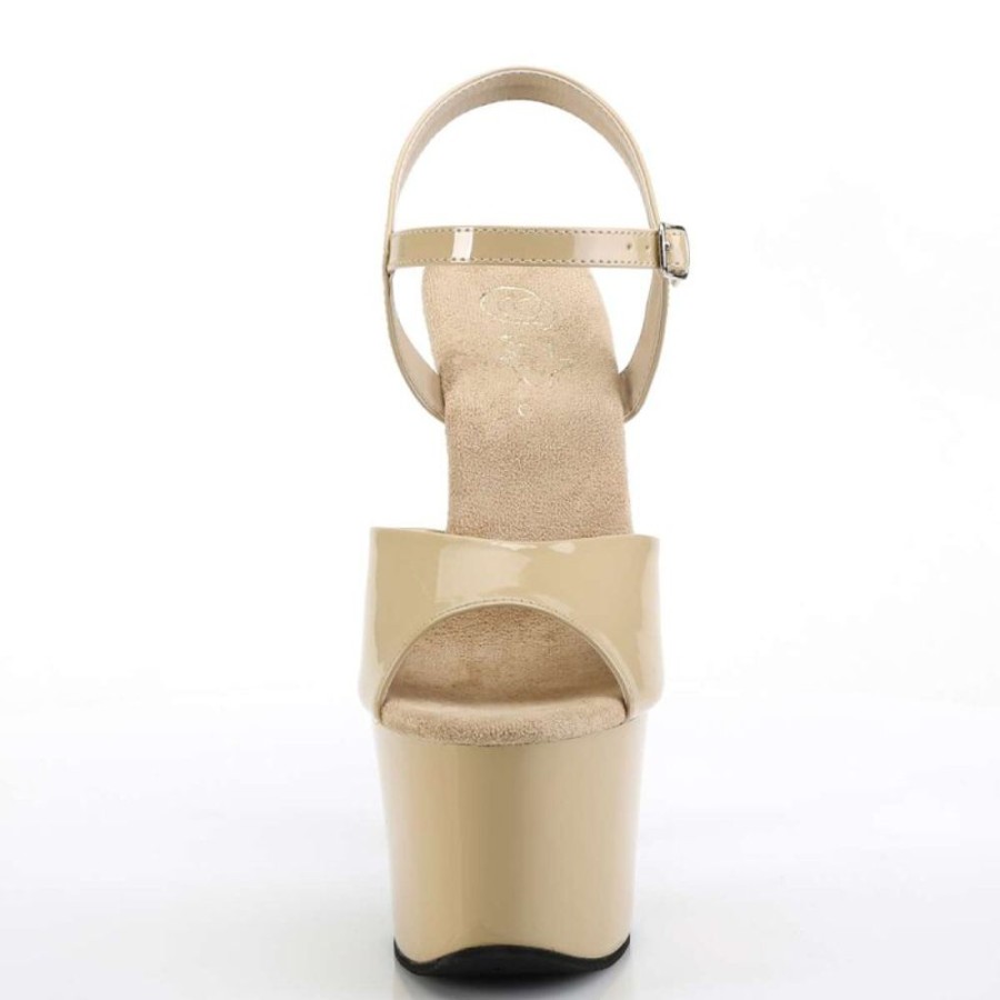 High Heels Pleaser | Pleaser Sky-309 Cream Patent/Cream