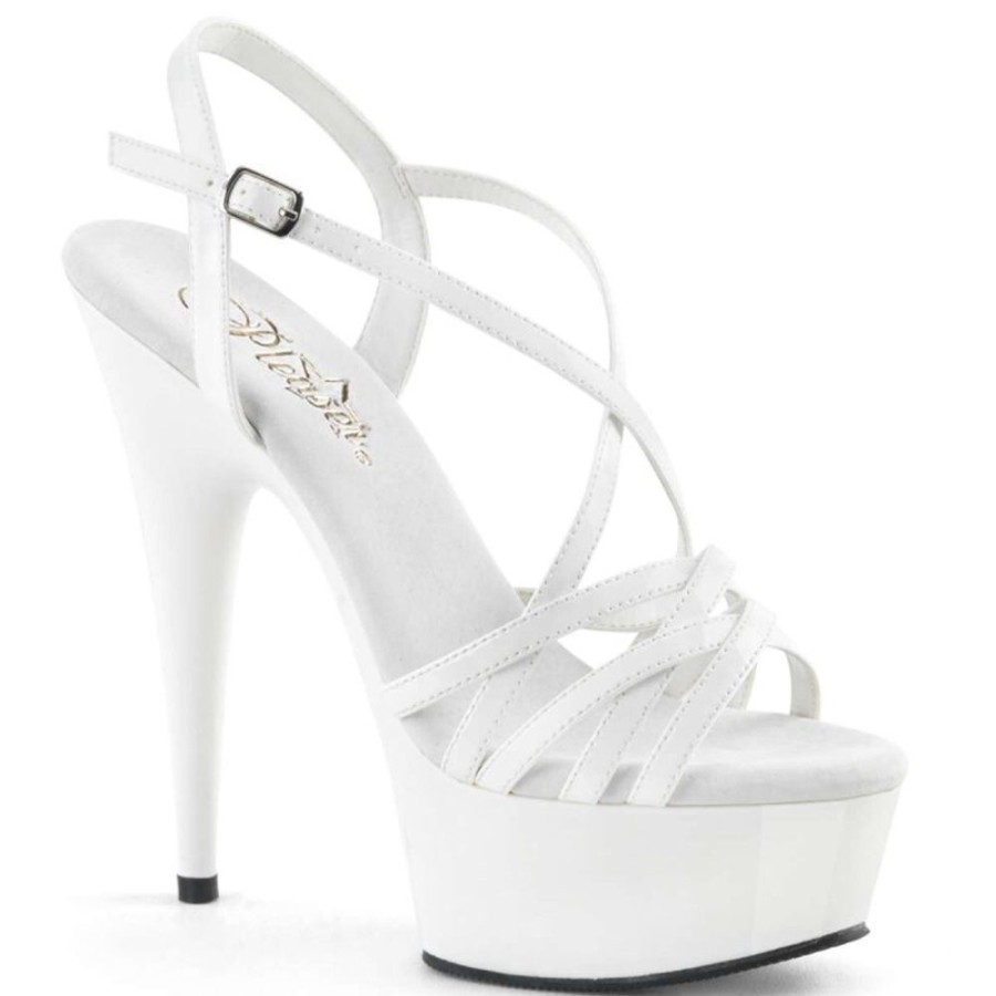 High Heels Pleaser | Pleaser Delight-613 White Patent/White