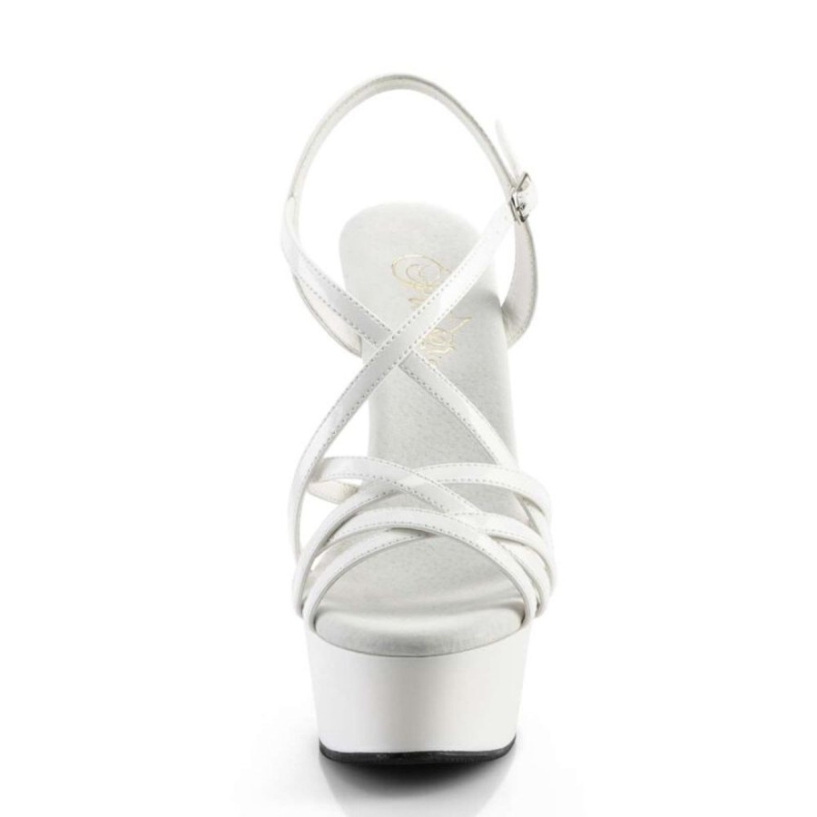 High Heels Pleaser | Pleaser Delight-613 White Patent/White