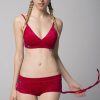 Pole Dance Wear RAD Polewear | Rad Side String Shorts Red Velvet