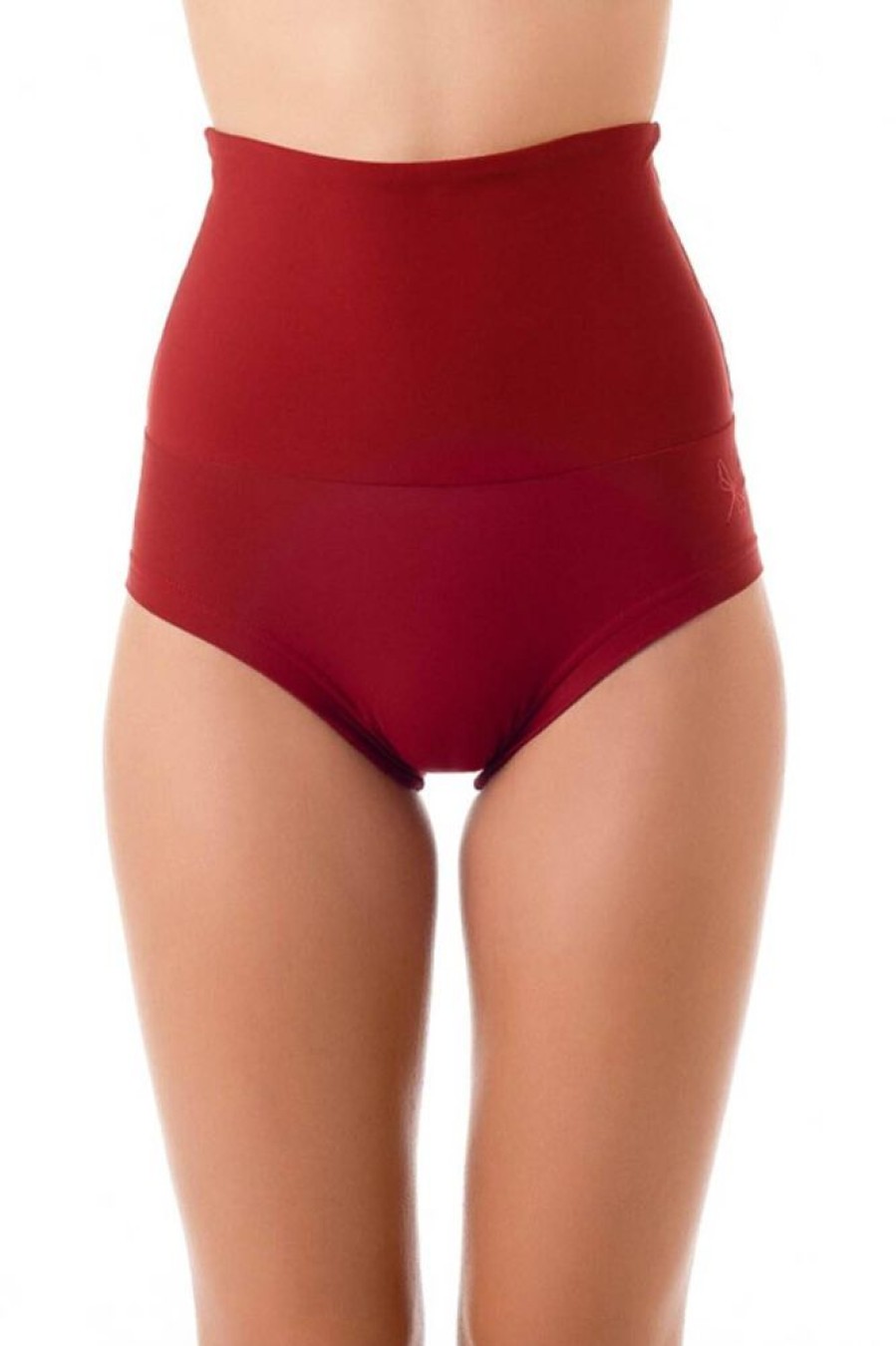 Pole Dance Wear Dragonfly | Dragonfly High Waist Shorts Betty Burgundy