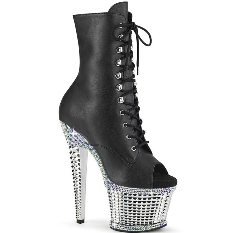 High Heels Pleaser | Pleaser Spectator-1021Rs Plateau Ankle Boots Patent Black