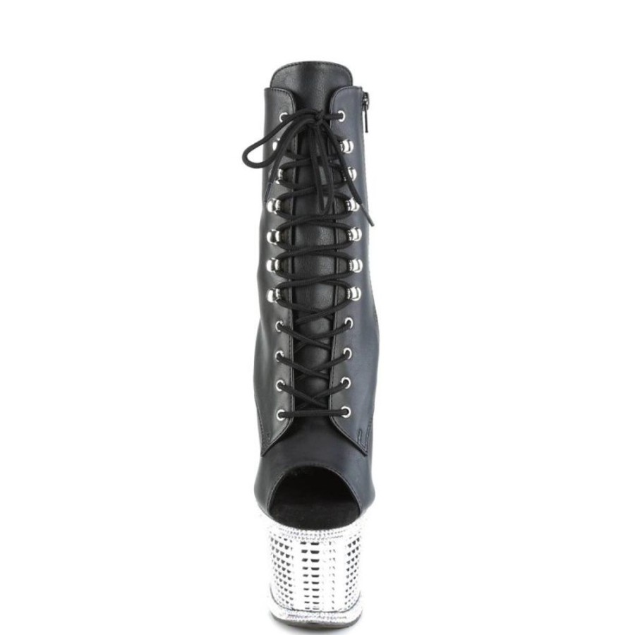 High Heels Pleaser | Pleaser Spectator-1021Rs Plateau Ankle Boots Patent Black