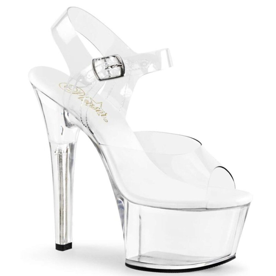 High Heels Pleaser | Pleaser Aspire-608 Clear/Clear