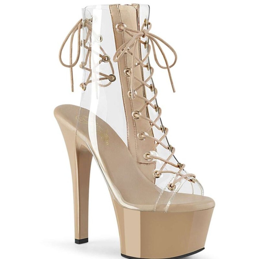 High Heels Pleaser | Pleaser Aspire-600-30 Clear/Nude