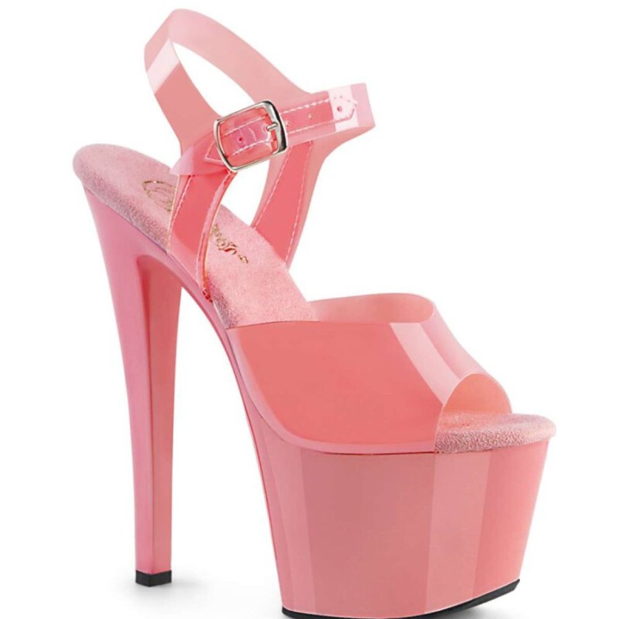 High Heels Pleaser | Pleaser Sky-308N Baby Pink (Jelly-Like) Tpu/Baby Pink