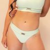 Pole Dance Wear Lunalae | Lunalae Shorts Low Waist Venus Light Green