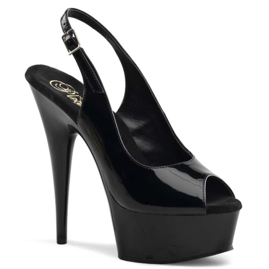 High Heels Pleaser | Pleaser Delight-654 Black/Black