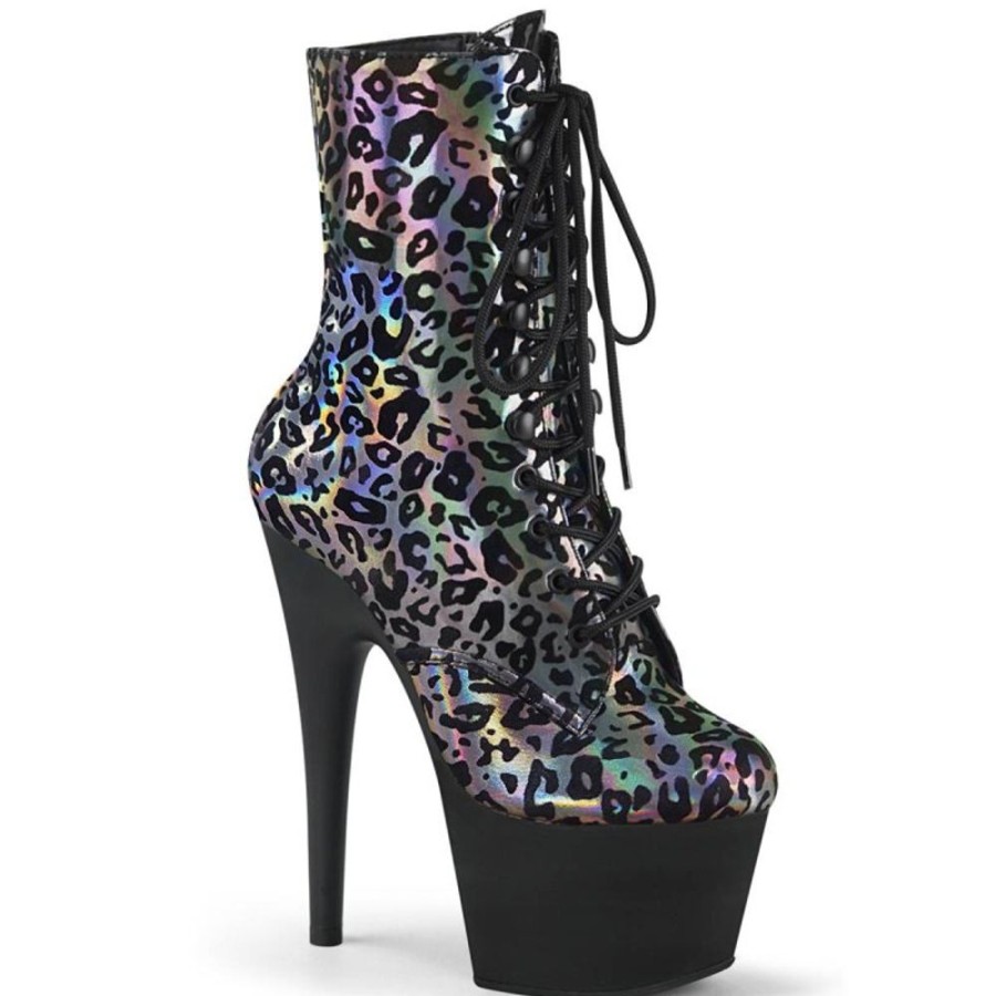 High Heels Pleaser | Pleaser Adore-1020Lp Plateau Ankle Boots Holo Colorful