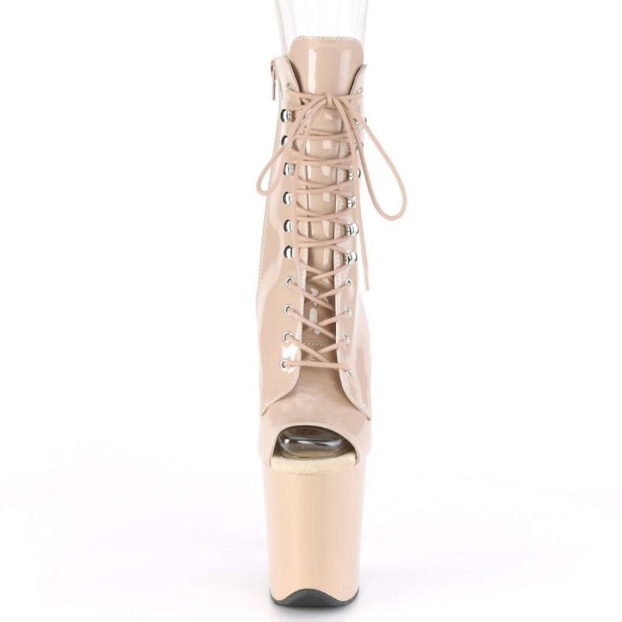 High Heels Pleaser | Pleaser Flamingo-1021 Nude Patent/Nude