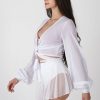 Pole Dance Wear REV ACTIV | Rev Activ Top Mesh Pleasure White