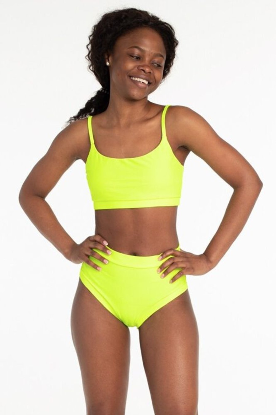 Pole Dance Wear Polerina | Polerina Shorts Basic Neon Yellow