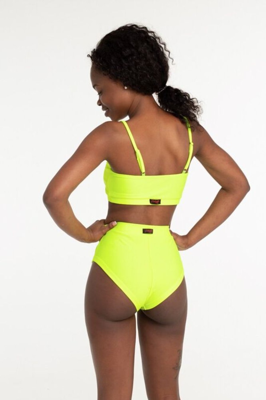 Pole Dance Wear Polerina | Polerina Shorts Basic Neon Yellow