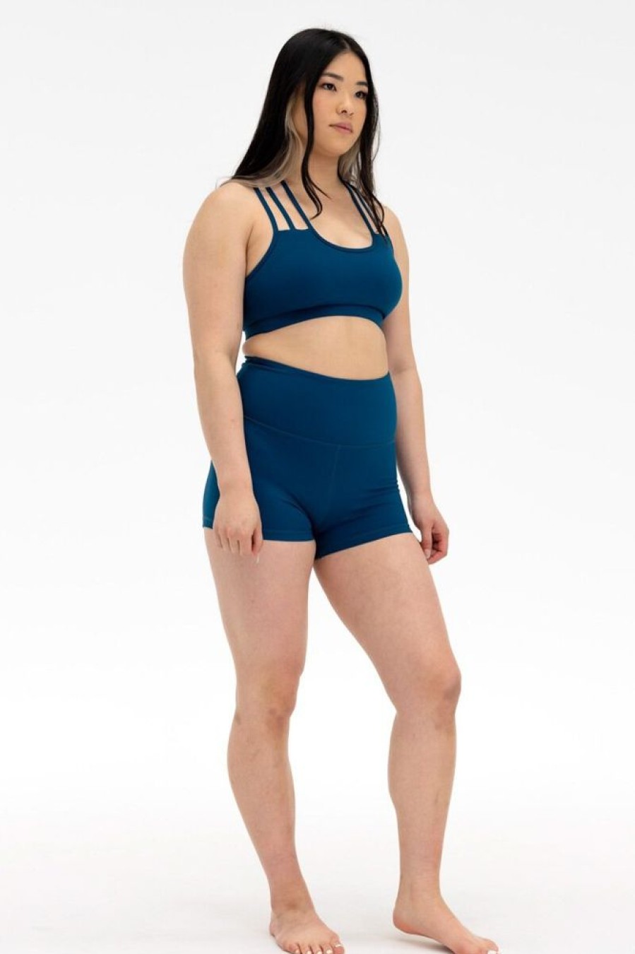 Pole Dance Wear AMBR Designs | Ambr Designs Strappy Top Teal