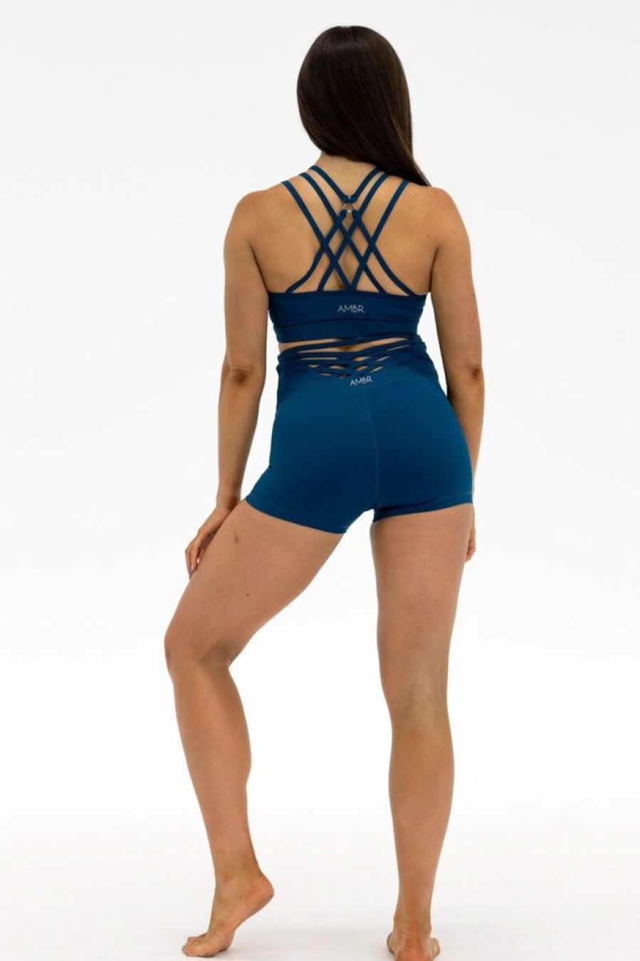 Pole Dance Wear AMBR Designs | Ambr Designs Strappy Top Teal