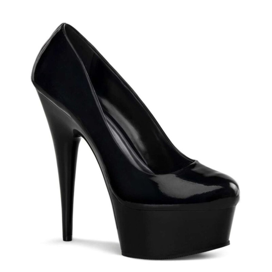 High Heels Pleaser | Pleaser Delight-685 Black Patent/Black