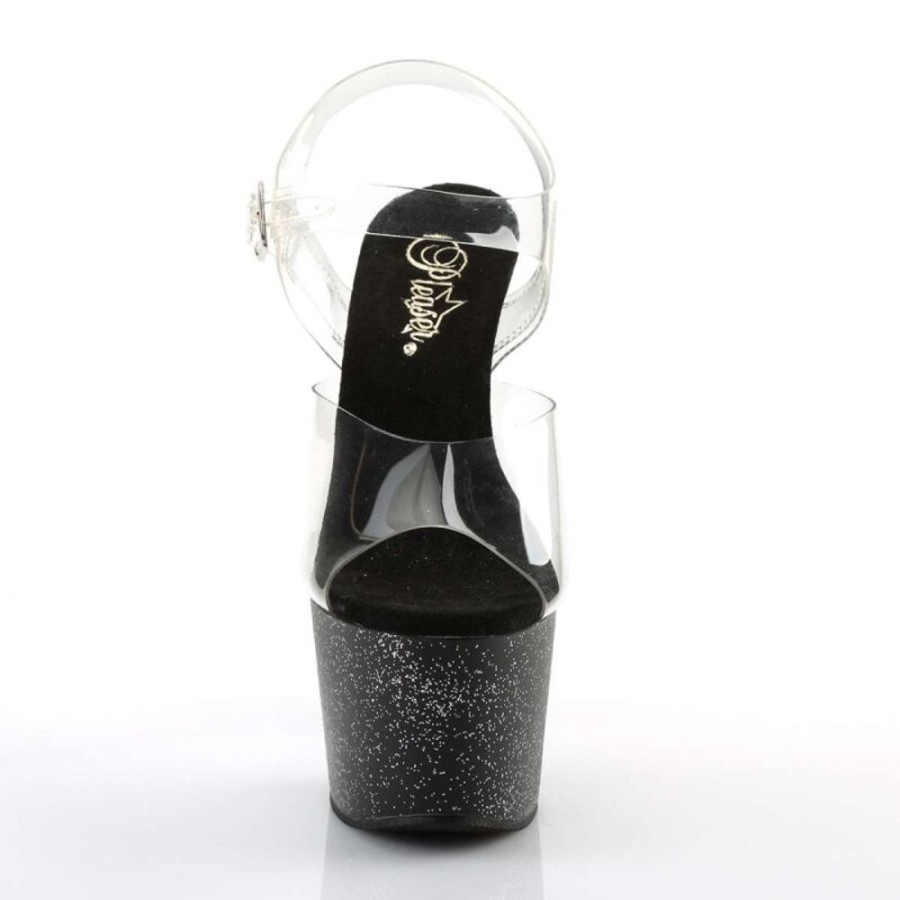 High Heels Pleaser | Pleaser Adore-708Mg Clear/Black