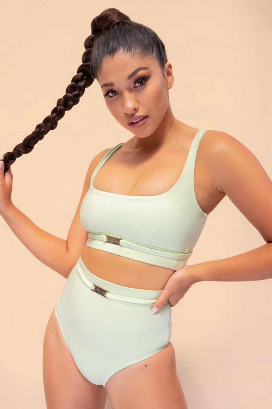 Pole Dance Wear Lunalae | Lunalae Top Venus Light Green