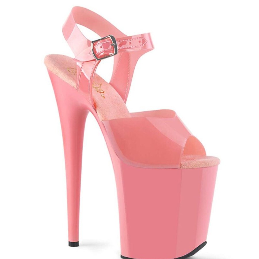 High Heels Pleaser | Pleaser Flamingo-808N Baby Pink (Jelly-Like) Tpu/Baby Pink