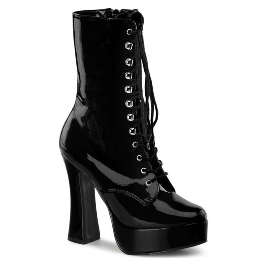 High Heels Pleaser | Pleaser Electra-1020 Black Patent/Black