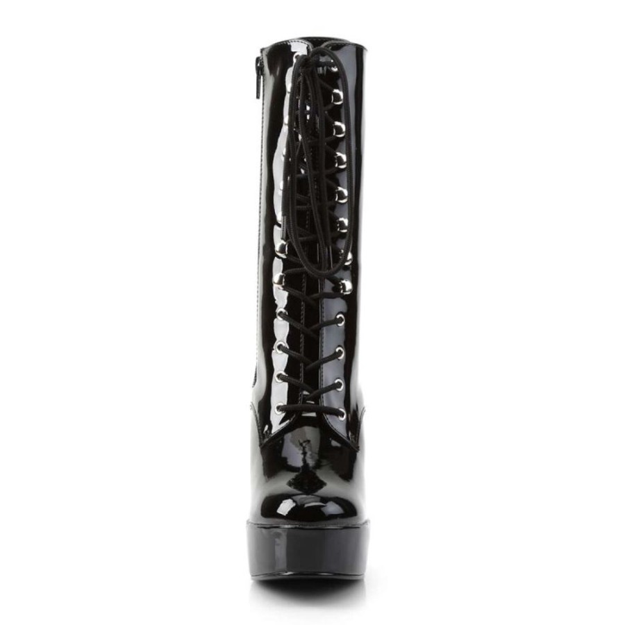 High Heels Pleaser | Pleaser Electra-1020 Black Patent/Black