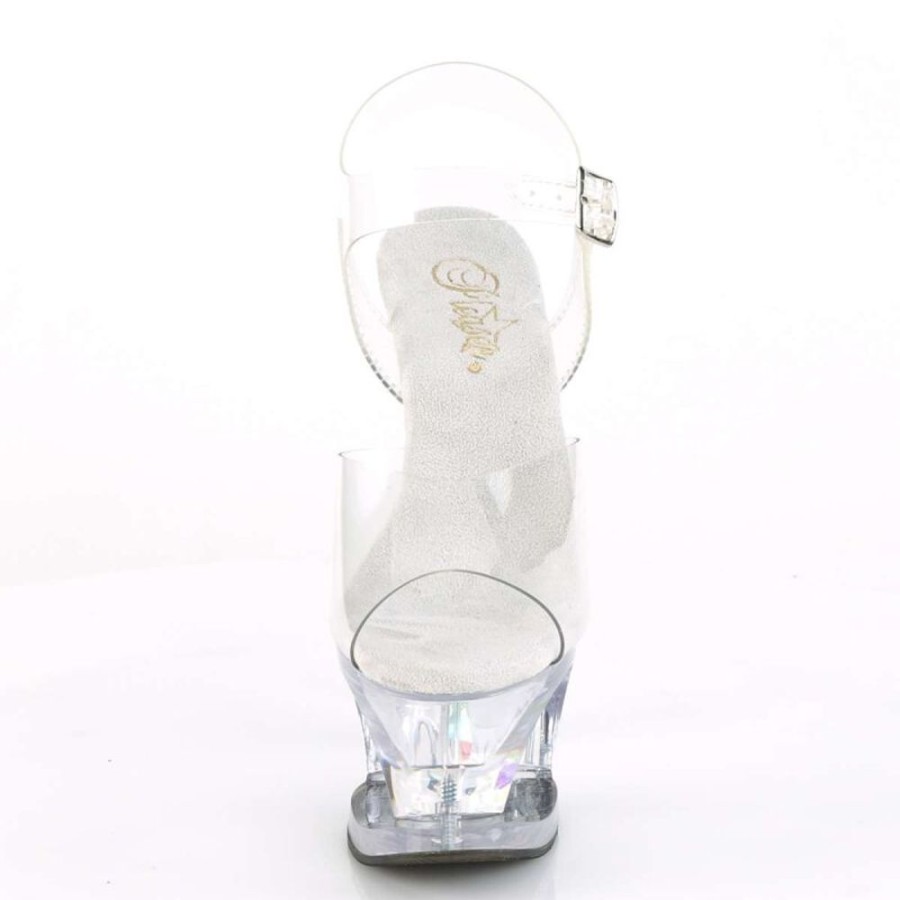 High Heels Pleaser | Pleaser Moon-708Dia Clear/Clear