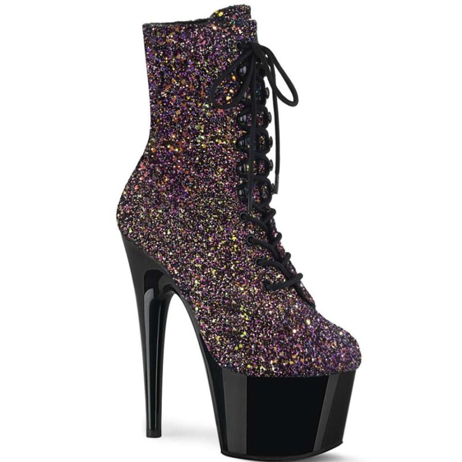 High Heels Pleaser | Pleaser Adore-1020Lg Purple Multi Glitter/Black