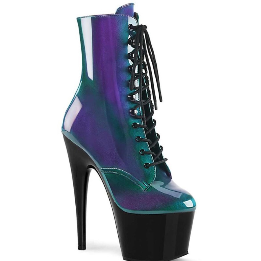 High Heels Pleaser | Pleaser Adore-1020Shg Purple-Green/Black