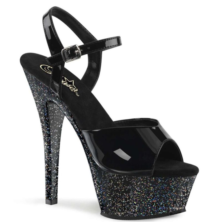 High Heels Pleaser | Pleaser Kiss-209Mg Black/Black