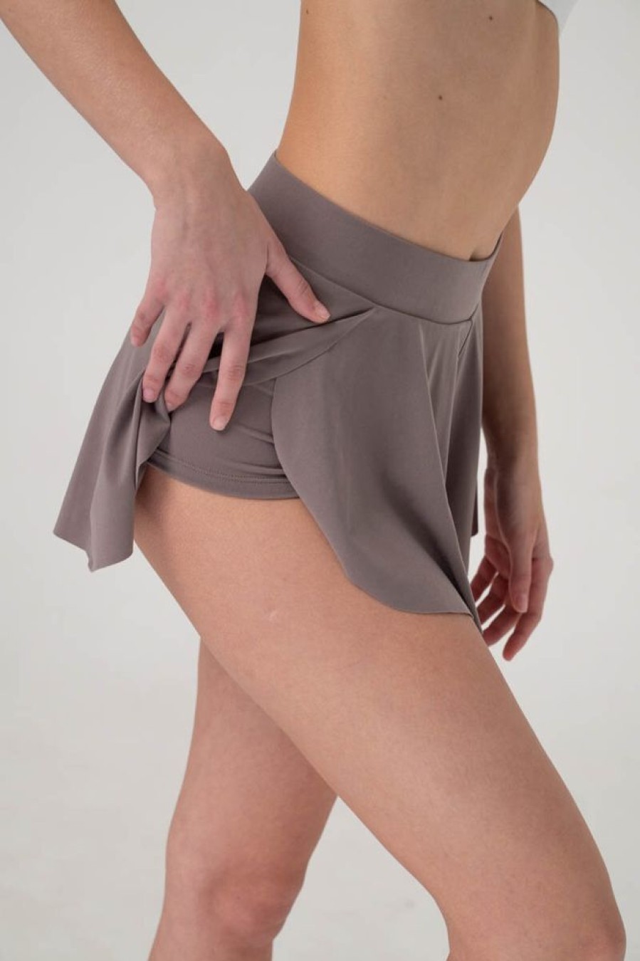 Pole Dance Wear i-Style | I-Style Shorts Double Fly Brown