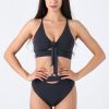 Pole Dance Wear REV ACTIV | Rev Activ Top Moon Dark Grey With Bow