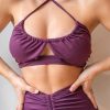 Pole Dance Wear Lunalae | Lunalae Top Analia Mulberry