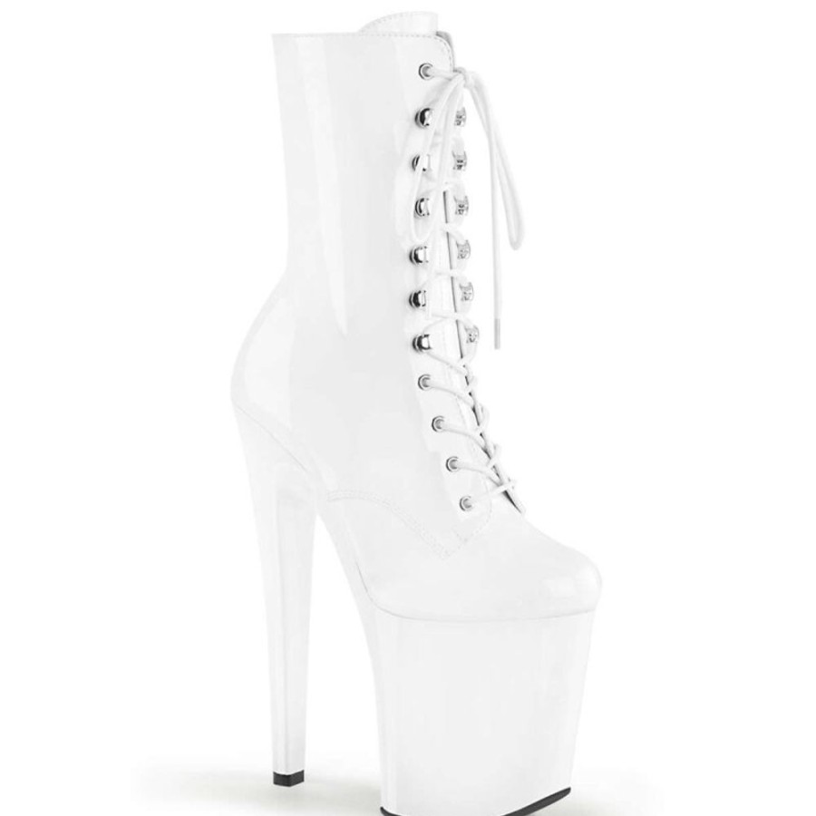 High Heels Pleaser | Pleaser Xtreme-1020 White Patent/White