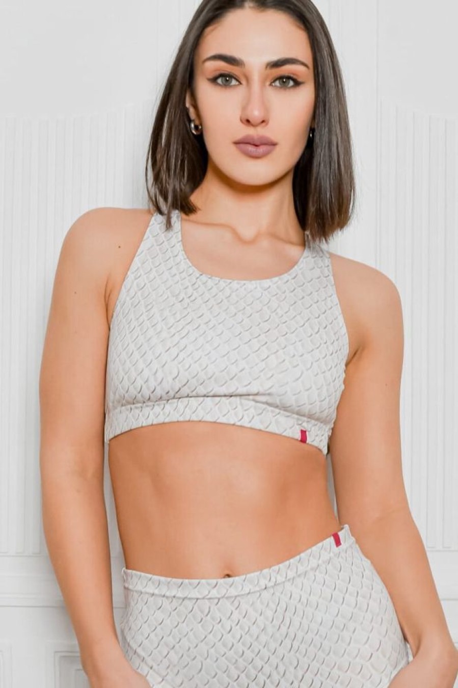 Pole Dance Wear Pole Addict | Pole Addict Top White Snake Print