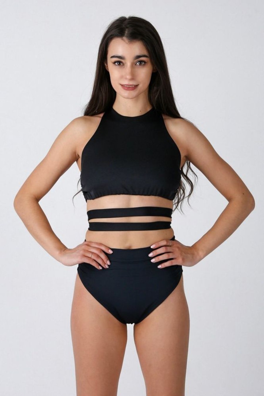 Pole Dance Wear REV ACTIV | Rev Activ Top Second Skin Shiny Black