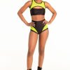 Pole Dance Wear Polerina | Polerina Shorts Black & Yellow