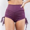 Pole Dance Wear Lunalae | Lunalae Shorts High Waist Drawstring Mulberry