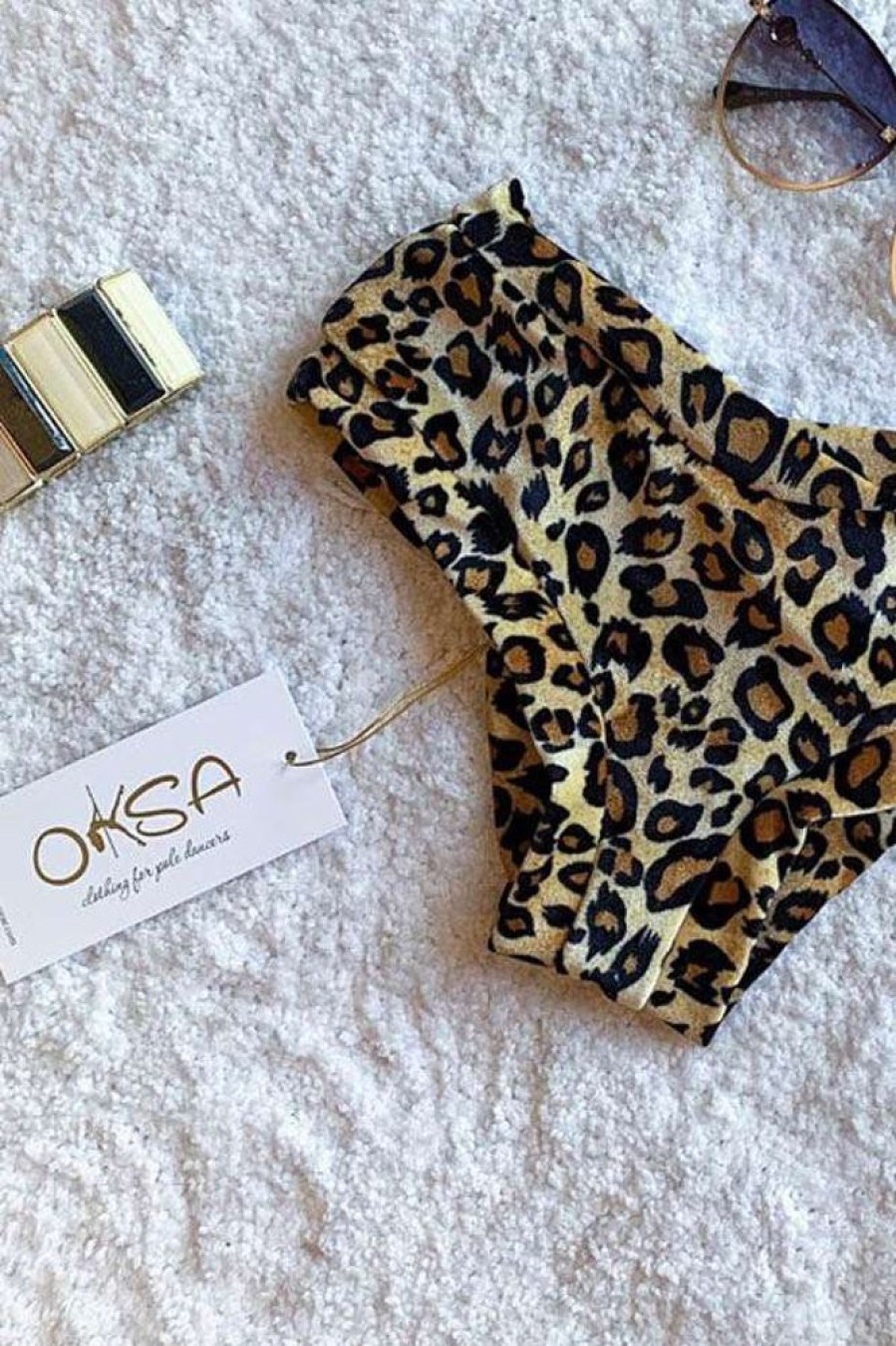 Pole Dance Wear Oksa Polewear | Oksawear Shorts Lux Leopard