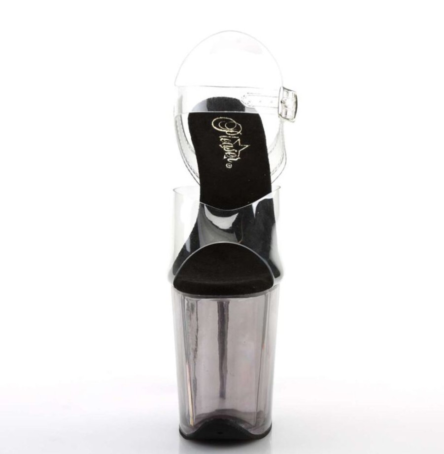 High Heels Pleaser | Pleaser Flamingo-808T Clear/Smoke Tinted