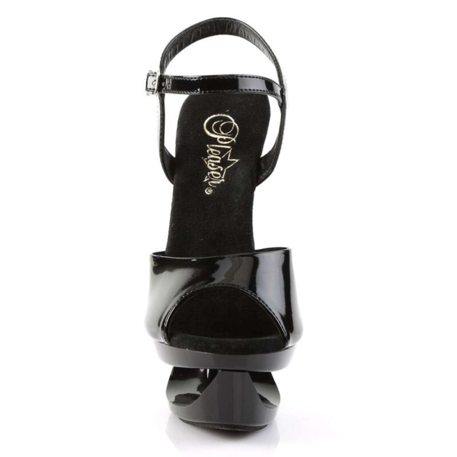 High Heels Pleaser | Pleaser Eclipse-609 Black Patent/Black