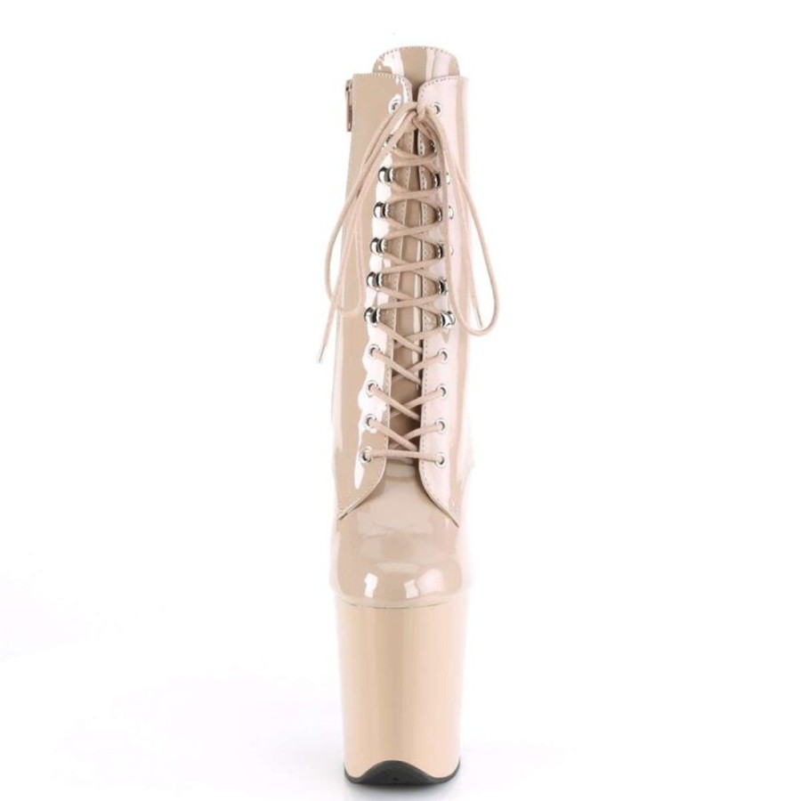 High Heels Pleaser | Pleaser Flamingo-1020 Nude Patent/Nude