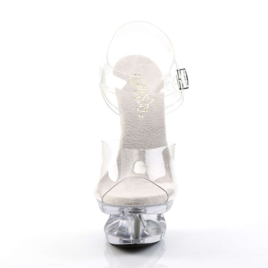 High Heels Pleaser | Pleaser Eclipse-608 Clear/Clear