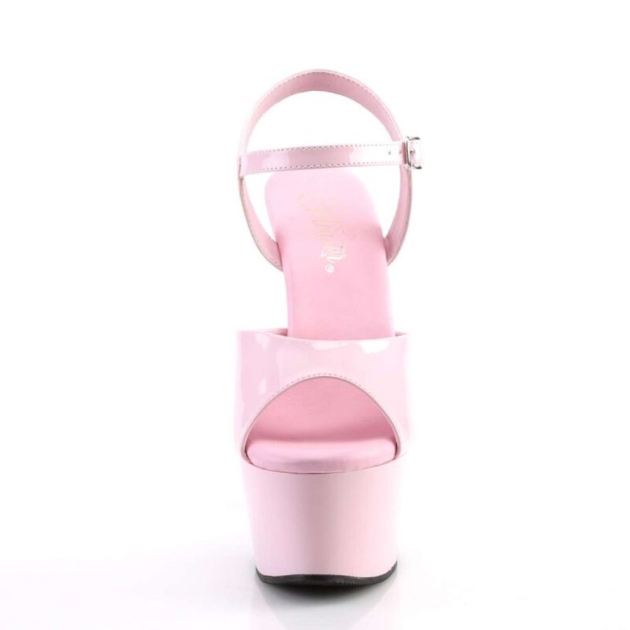 High Heels Pleaser | Pleaser Aspire-609 Baby Pink Patent/Baby Pink