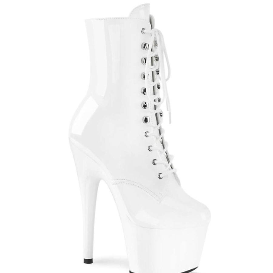 High Heels Pleaser | Pleaser Adore-1020 White Patent/White