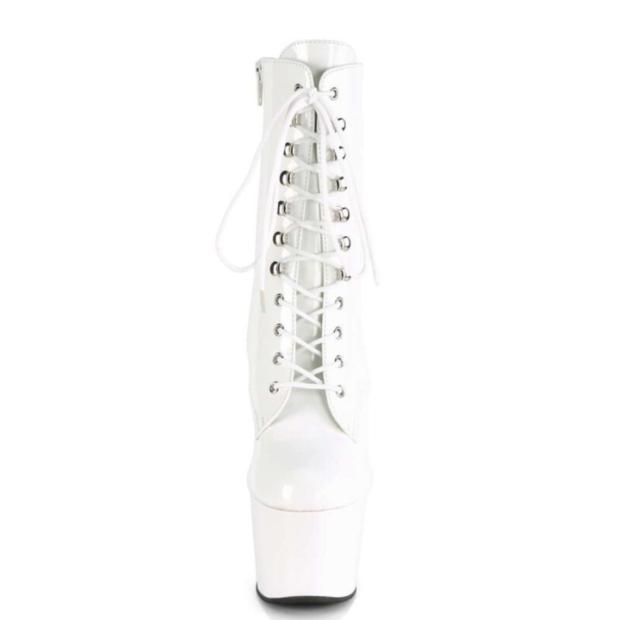 High Heels Pleaser | Pleaser Adore-1020 White Patent/White