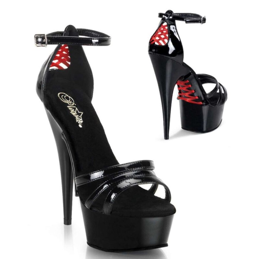 High Heels Pleaser | Pleaser Delight-662 Black Patent/Black