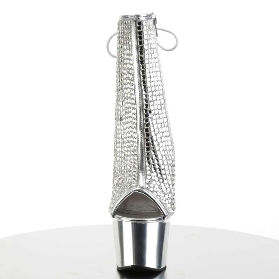 High Heels Pleaser | Pleaser Adore-1018Dcs Silver Multi Rs/Silver Chrome