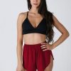 Pole Dance Wear REV ACTIV | Rev Activ Flow Shorts Exotic Wine