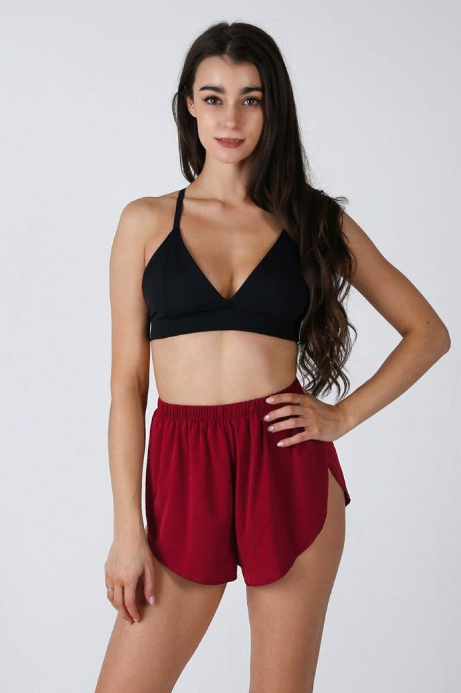 Pole Dance Wear REV ACTIV | Rev Activ Flow Shorts Exotic Wine